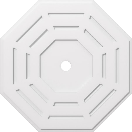 Ekena Millwork Westin Architectural Grade PVC Contemporary Ceiling Medallion, 38"OD x 3"ID x 15"C x 1"P CMP38WN-03000
